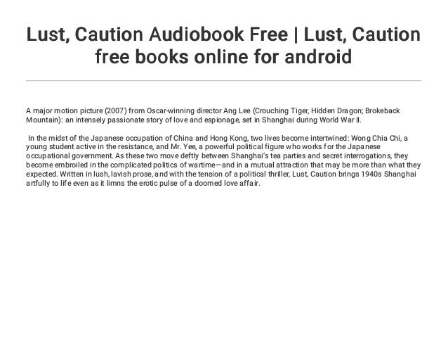 TÉLÉCHARGER LUST CAUTION FRENCH GRATUIT